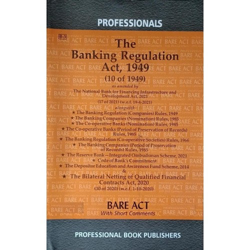 Professional's Banking Regulation Act, 1949 Bare Act 2022